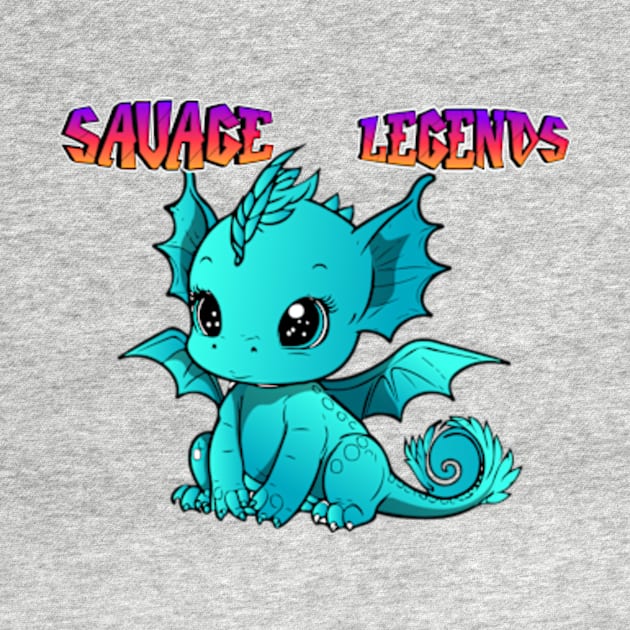 savage legends cute dragon by badrhijri